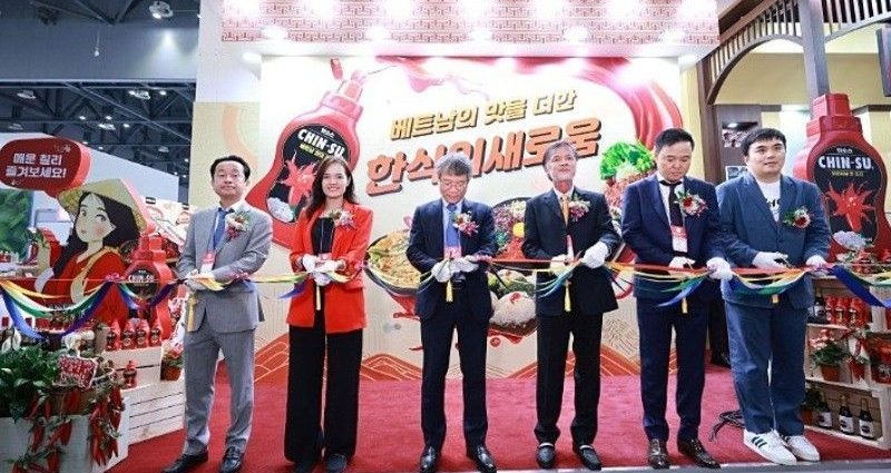 Bộ gia vị và phở Chin-su tại sự kiện ẩm thực quốc tế ở Hàn Quốc