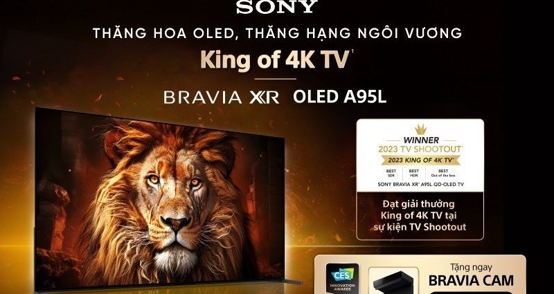 King of 4K TV 2023, Sony BRAVIA XR OLED A95L