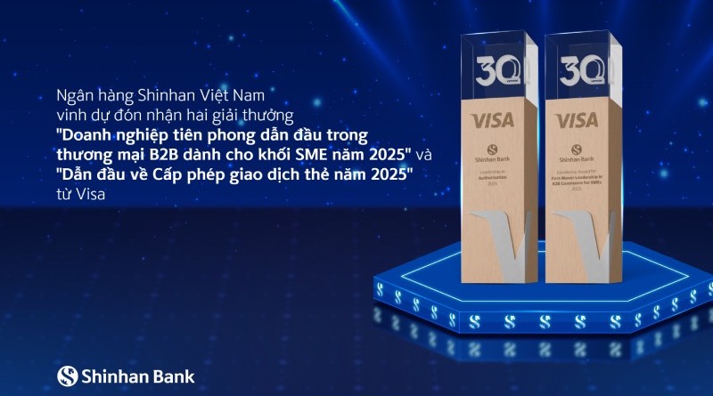 visa-vinh-danh-shinhan-bank-ngan-hang-tien-phong-chuyen-doi-so-cho-doanh-nghiep-smes-giai-thuong