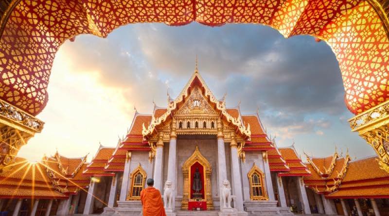 Wat,Benchamabophit,White,Marble,Temple,In,Bangkok,City,In,Grand
